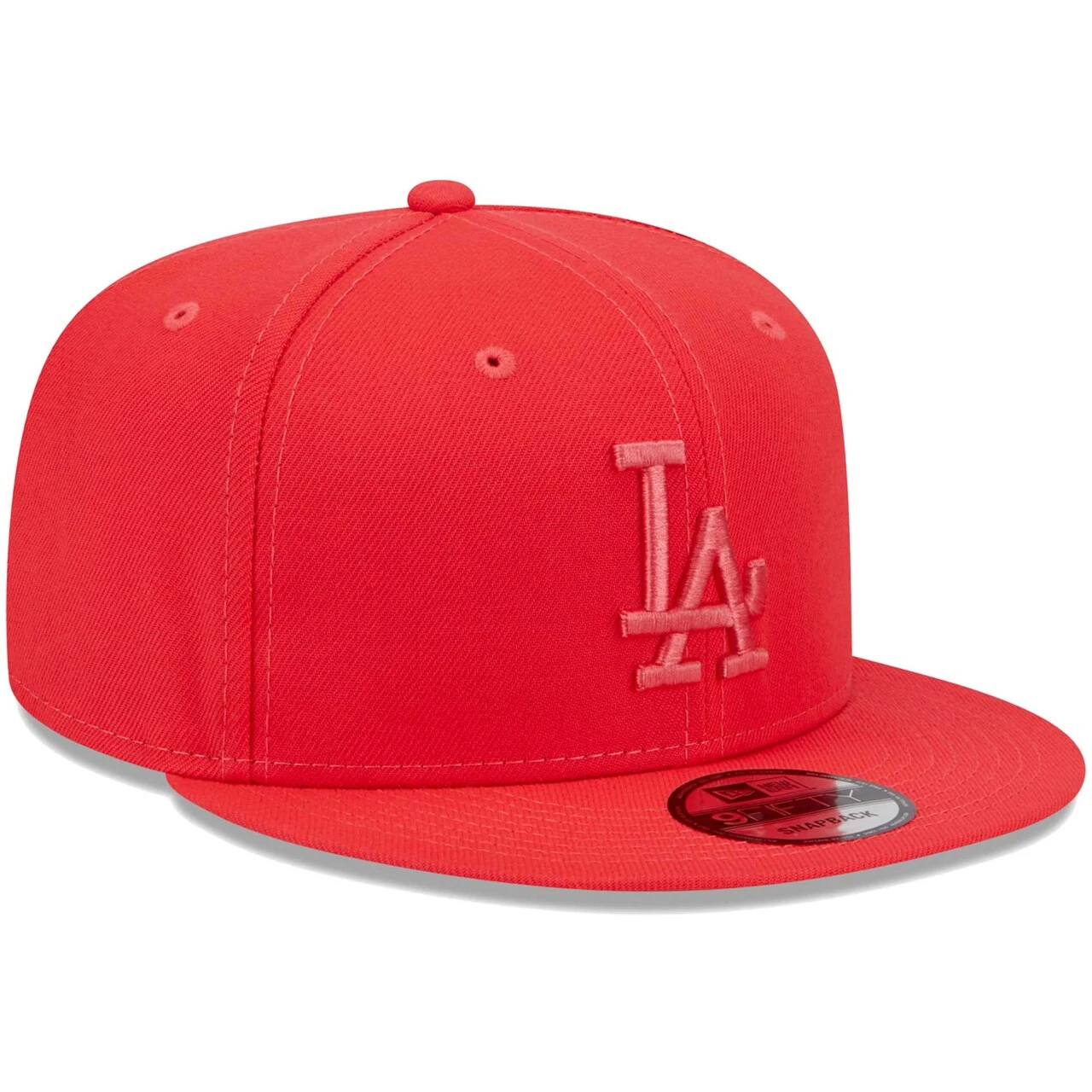 Men's Los Angeles Dodgers New Era Red Spring Color Basic 9FIFTY Snapback Hat 5 Men's Los Angeles Dodgers New Era Red Spring Color Basic 9FIFTY Snapback Hat - Image 3