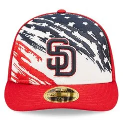 Men's San Diego Padres New Era Red 2022 4th Of July Low Profile 59FIFTY Fitted Hat -San Diego Padres Caps Sales mens new era red san diego padres 2022 4th of july low profile 59fifty fitted hat pi4533000 altimages ff 4533009 6c563baeafc30aa5e793alt2 full
