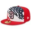 Men's San Diego Padres New Era Red 2022 4th Of July On-Field 59FIFTY Fitted Hat -San Diego Padres Caps Sales mens new era red san diego padres 2022 4th of july on field 59fifty fitted hat pi4533000 altimages ff 4533015 2d9185fc6c8b18d355b4alt1 full