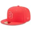 Men's San Diego Padres New Era Red 2023 Spring Color Basic 59FIFTY Fitted Hat