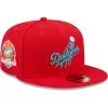 Men's Los Angeles Dodgers New Era Scarlet 60th Anniversary Teal Undervisor 59FIFTY Fitted Hat -San Diego Padres Caps Sales mens new era scarlet los angeles dodgers 60th anniversary teal undervisor 59fifty fitted hat pi4694000 altimages ff 4694105 2b1f64ad4eeb38de1219alt1 full