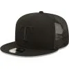 Men's Texas Rangers New Era Blackout Trucker 9FIFTY Snapback Hat