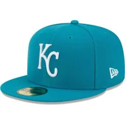 Men's Kansas City Royals New Era Turquoise 59FIFTY Fitted Hat