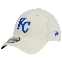 Men's Kansas City Royals New Era White Chrome Team Classic 39THIRTY Flex Hat