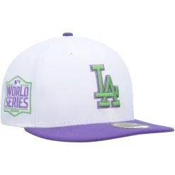 Men's Los Angeles Dodgers New Era White 2020 World Series Side Patch 59FIFTY Fitted Hat