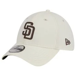 Men's San Diego Padres New Era White Chrome Team Classic 39THIRTY Flex Hat