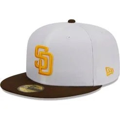Men's San Diego Padres New Era White Optic 59FIFTY Fitted Hat