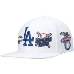 Men's Los Angeles Dodgers Pro Standard White All-Star Multi Hit Wool Snapback Hat