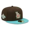Men's Los Angeles Dodgers New Era Brown/Mint Walnut Mint 59FIFTY Fitted Hat -San Diego Padres Caps Sales mint los angeles dodgers walnut mint 59fifty fitted hat ss5 p 4937137pv 1u hicfaimkqkannkmifjrqv b2kpayihsjzdztupjqzi