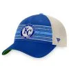 Men's Kansas City Royals Fanatics Branded Royal/Natural True Classic Retro Striped Trucker Snapback Hat -San Diego Padres Caps Sales natural kansas city royals true classic retro striped trucker snapback hat pi4499000 altimages ff 4499059 51bae1c11b603f309bd1alt1 full