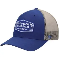 Men's Los Angeles Dodgers '47 Royal/Natural Dodger Stadium Local Haven Trucker Snapback Hat