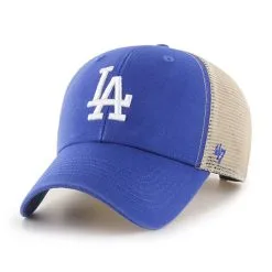Men's Los Angeles Dodgers '47 Royal/Natural Flagship Washed MVP Trucker Snapback Hat
