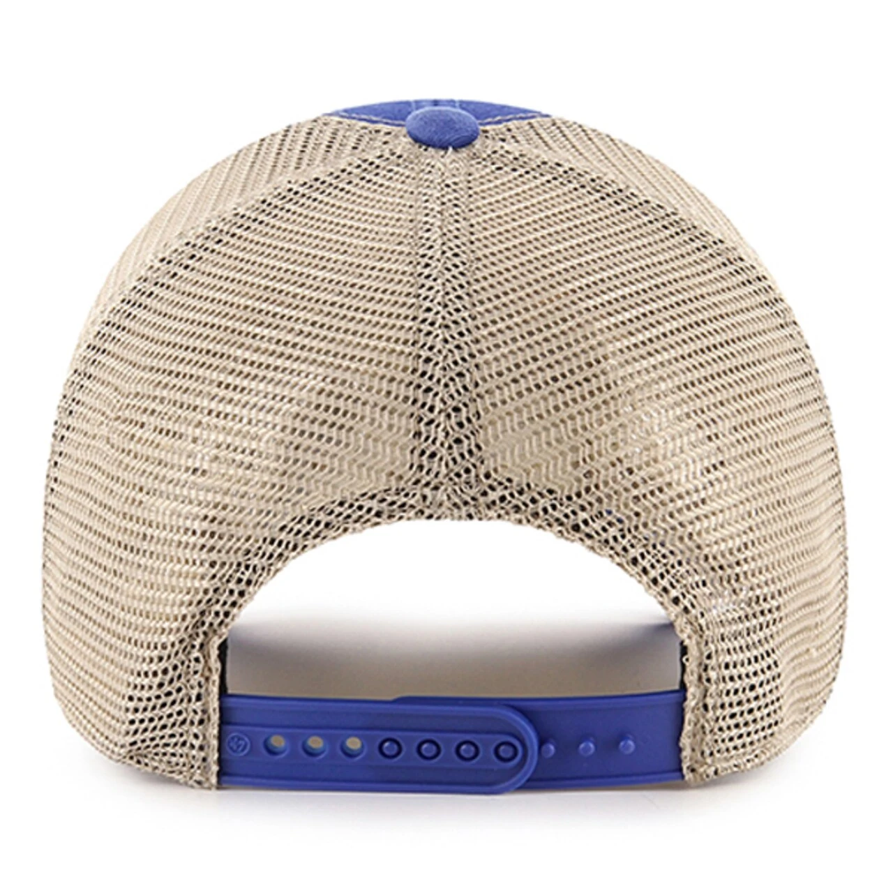 Men's Los Angeles Dodgers '47 Royal/Natural Flagship Washed MVP Trucker Snapback Hat 4 Men's Los Angeles Dodgers '47 Royal/Natural Flagship Washed MVP Trucker Snapback Hat - Image 2