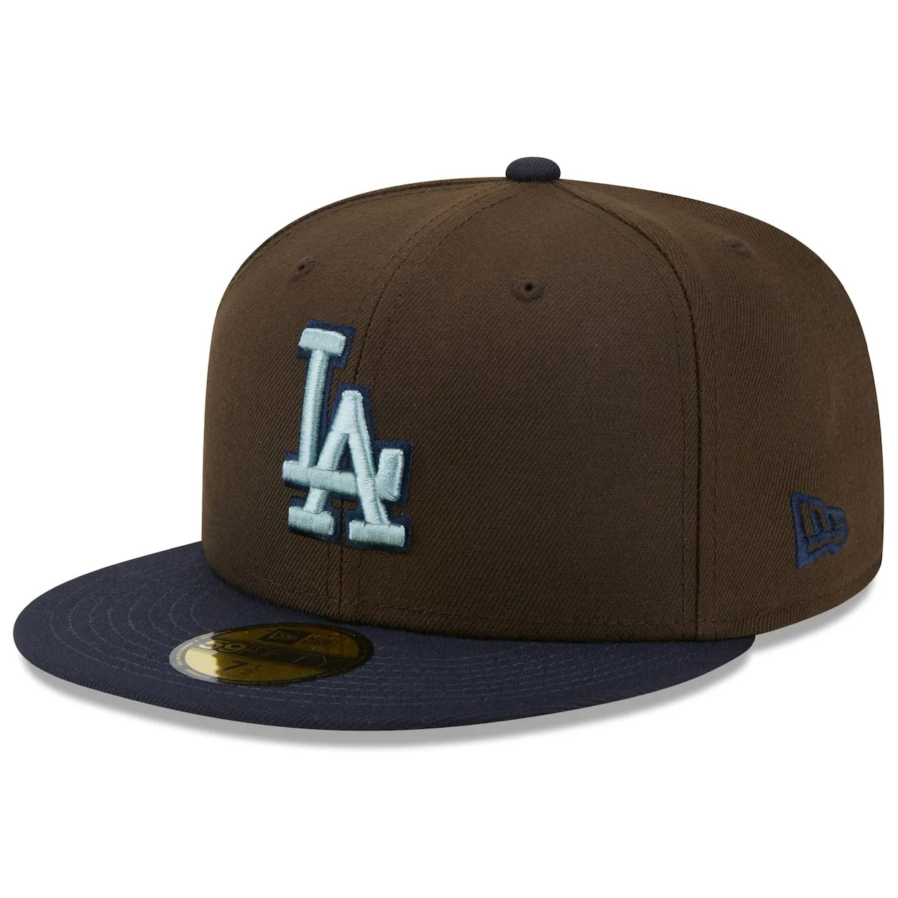 Men's Los Angeles Dodgers New Era Brown/Navy 1981 World Series Walnut 9FIFTY Fitted Hat 5 Men's Los Angeles Dodgers New Era Brown/Navy 1981 World Series Walnut 9FIFTY Fitted Hat - Image 3
