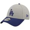 Men's Los Angeles Dodgers New Era Gray/Navy League 9FORTY Adjustable Hat