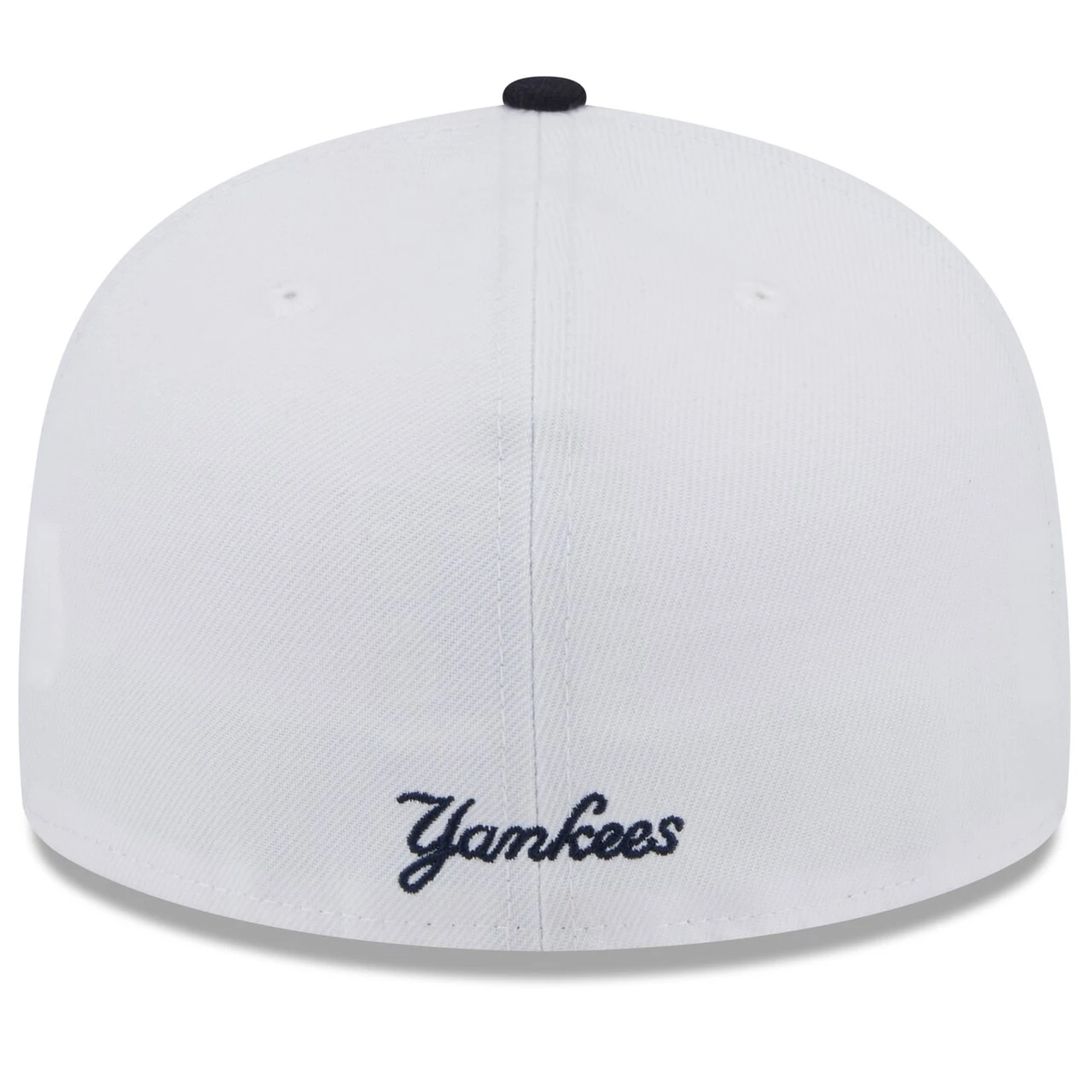 Men's New York Yankees New Era White/Navy State 59FIFTY Fitted Hat 6 Men's New York Yankees New Era White/Navy State 59FIFTY Fitted Hat - Image 4