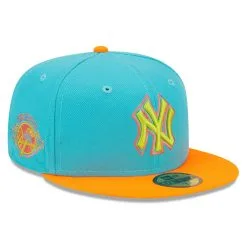 Men's New York Yankees New Era Blue/Orange Vice Highlighter 59FIFTY Fitted Hat