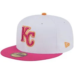 Men's Kansas City Royals New Era White/Pink 50th Team Anniversary 59FIFTY Fitted Hat -San Diego Padres Caps Sales pink kansas city royals 50th team anniversary 59fifty fitted hat ss5 p 200016070pv 3u jne1iq03ieufa7fwsosjv tgfawkuwph7lzxhbmeem
