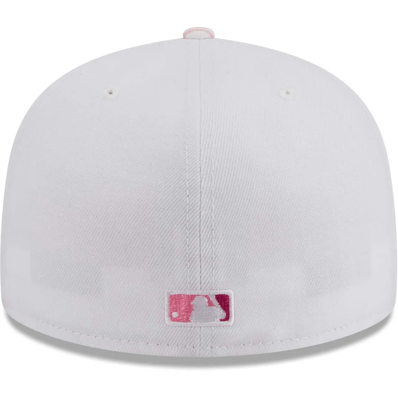 Men's Los Angeles Dodgers New Era White/Pink Flamingo 59FIFTY Fitted Hat 6 Men's Los Angeles Dodgers New Era White/Pink Flamingo 59FIFTY Fitted Hat - Image 4
