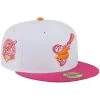 Men's San Diego Padres New Era White/Pink 40th Team Anniversary 59FIFTY Fitted Hat