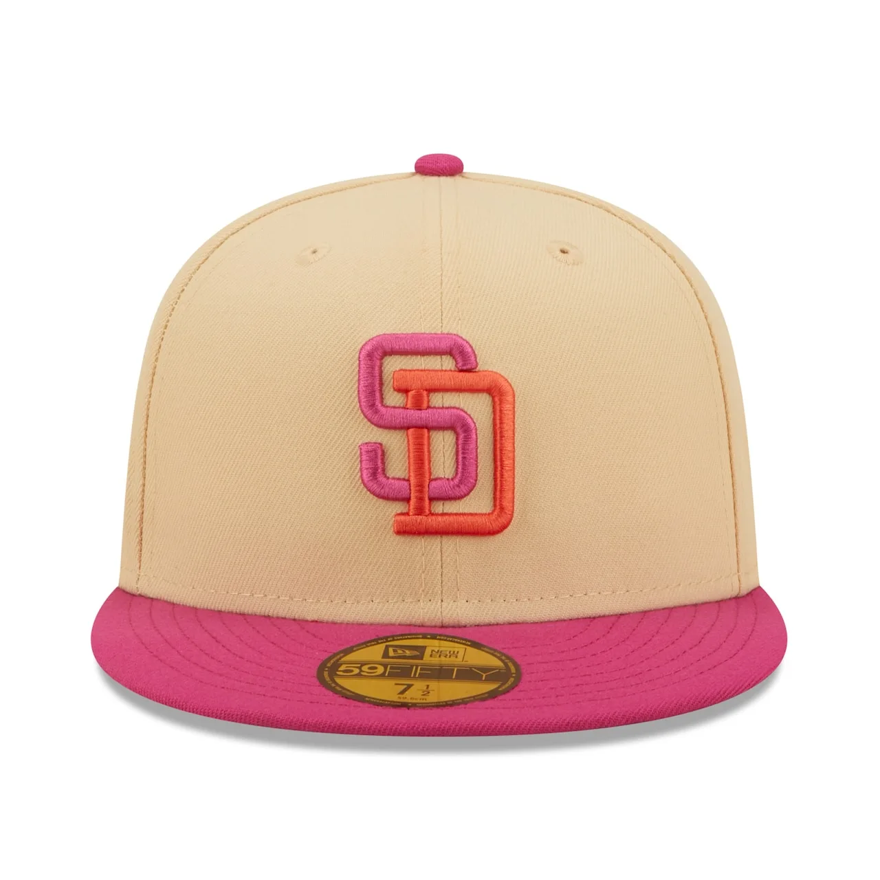 Men's San Diego Padres New Era Orange/Pink 50th Anniversary Mango Passion 59FIFTY Fitted Hat 4 Men's San Diego Padres New Era Orange/Pink 50th Anniversary Mango Passion 59FIFTY Fitted Hat - Image 2
