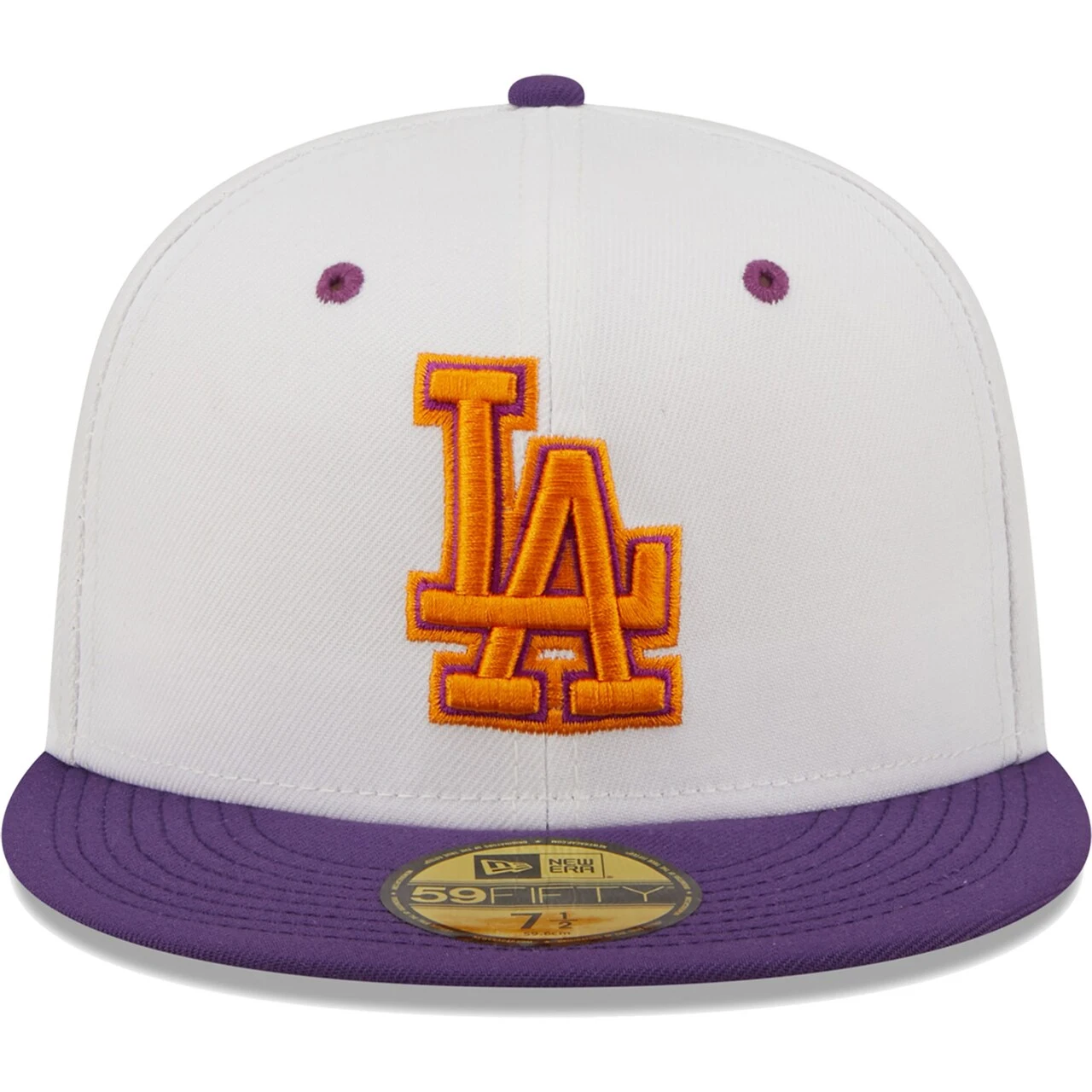 Men's Los Angeles Dodgers New Era White/Purple 40th Anniversary At Dodger Stadium Grape Lolli 59FIFTY Fitted Hat 4 Men's Los Angeles Dodgers New Era White/Purple 40th Anniversary At Dodger Stadium Grape Lolli 59FIFTY Fitted Hat - Image 2