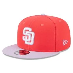 Men's San Diego Padres New Era Red/Purple Spring Basic Two-Tone 9FIFTY Snapback Hat