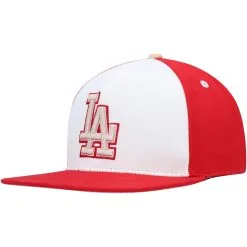 Men's Los Angeles Dodgers Pro Standard White/Red Strawberry Ice Cream Drip Snapback Hat