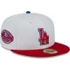 Men's Los Angeles Dodgers New Era White/Red Undervisor 59FIFTY Fitted Hat -San Diego Padres Caps Sales red los angeles dodgers undervisor 59fifty fitted hat ss5 p 200016042pv 1u etmv3jg77yfvn4ulwen4v timtjilaqaoyvy1qb5xy