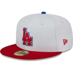 Men's Los Angeles Dodgers New Era White/Red Undervisor 59FIFTY Fitted Hat -San Diego Padres Caps Sales red los angeles dodgers undervisor 59fifty fitted hat ss5 p 200016042pv 3u etmv3jg77yfvn4ulwen4v a89cpsjrlehkymhln8xl