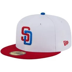 Men's San Diego Padres New Era White/Red Undervisor 59FIFTY Fitted Hat -San Diego Padres Caps Sales red san diego padres undervisor 59fifty fitted hat ss5 p 200016050pv 3u ovg4aelrvbcsyebuyxvfv 6iz5wosx851uvwzkbefu