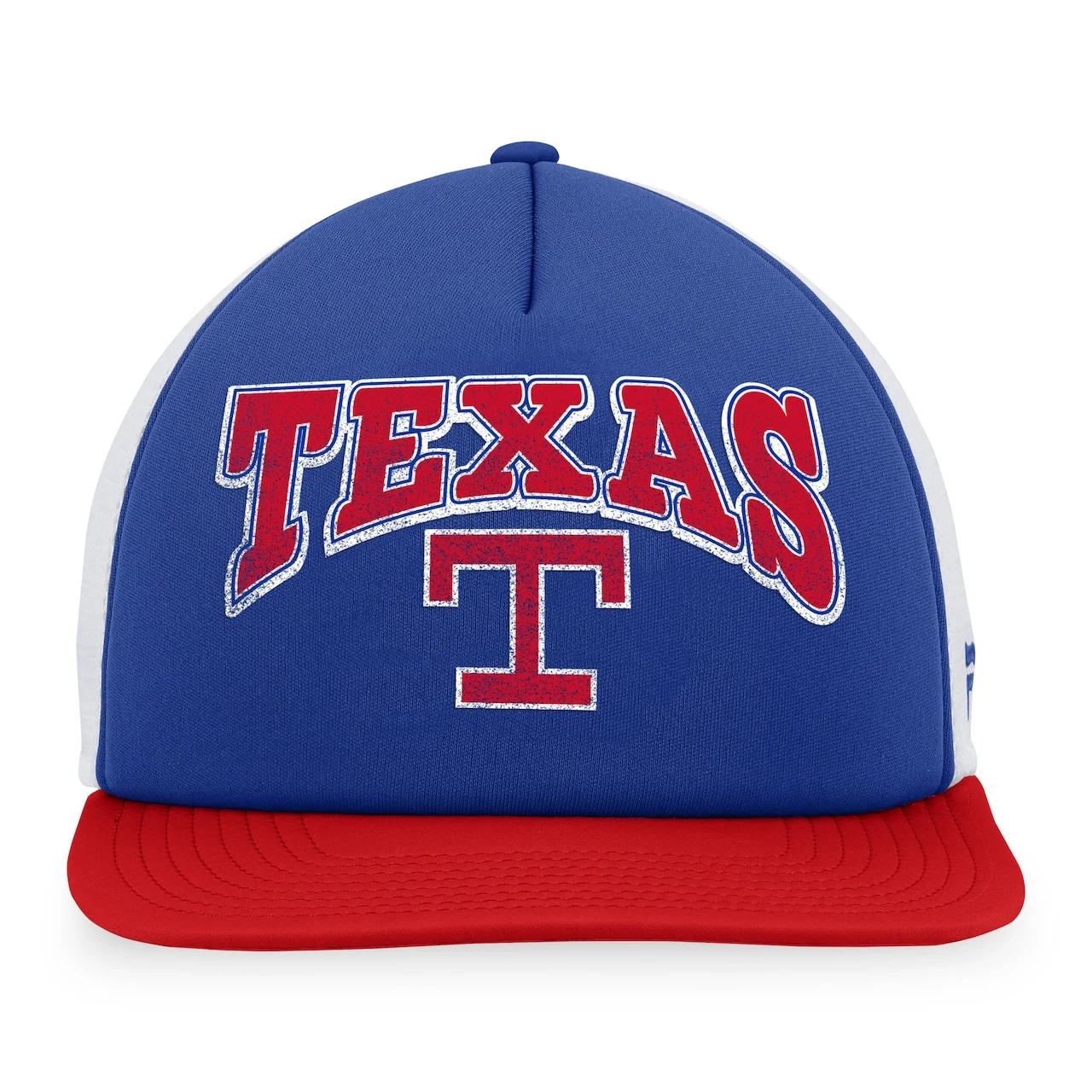 Men's Texas Rangers Fanatics Branded Royal/Red Heritage Foam Front Trucker Snapback Hat 4 Men's Texas Rangers Fanatics Branded Royal/Red Heritage Foam Front Trucker Snapback Hat - Image 2