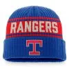 Men's Texas Rangers Fanatics Branded Royal/Red True Classic Retro Cuffed Knit Hat