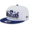 Men's Los Angeles Dodgers New Era White/Royal Crest 9FIFTY Snapback Hat
