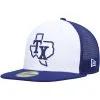 Men's Texas Rangers New Era White/Royal 2023 On-Field Batting Practice 59FIFTY Fitted Hat