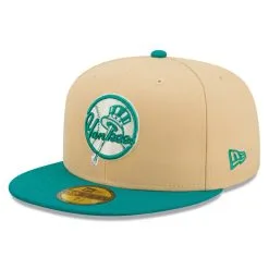 Men's New York Yankees New Era Natural/Teal Mango Forest 59FIFTY Fitted Hat -San Diego Padres Caps Sales teal new york yankees mango forest 59fifty fitted hat ss5 p 4789389pv 3u tn8pg1pvfrcsejzvt47sv czipsckzaaowlmedo1rx