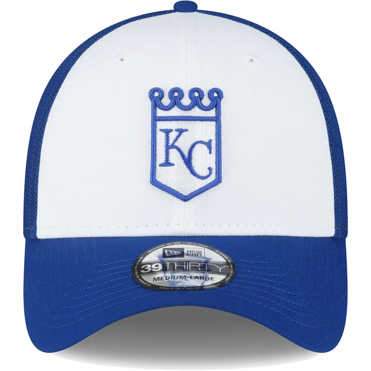 Men's Kansas City Royals New Era Royal/White 2023 On-Field Batting Practice 39THIRTY Flex Hat 4 Men's Kansas City Royals New Era Royal/White 2023 On-Field Batting Practice 39THIRTY Flex Hat - Image 2