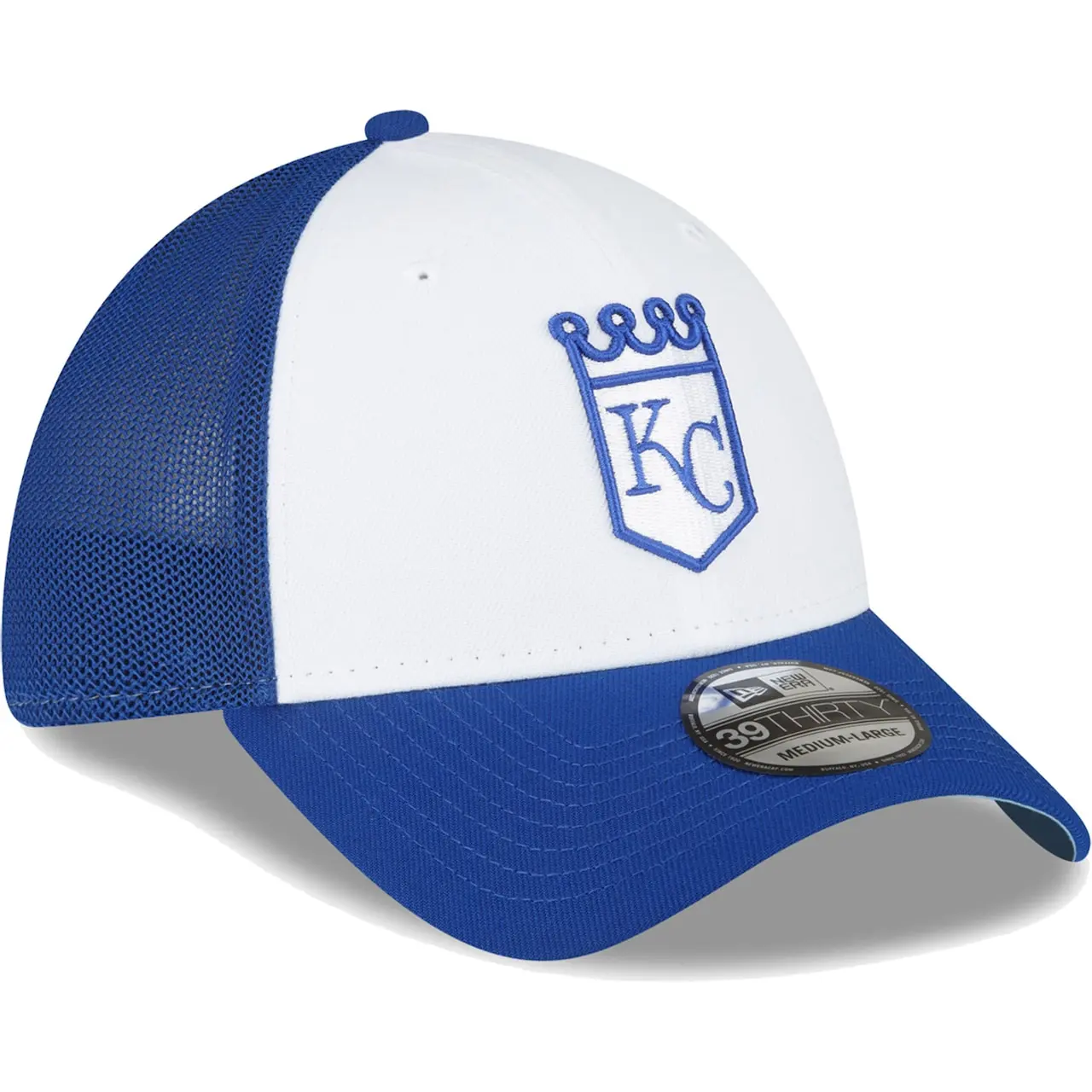 Men's Kansas City Royals New Era Royal/White 2023 On-Field Batting Practice 39THIRTY Flex Hat 5 Men's Kansas City Royals New Era Royal/White 2023 On-Field Batting Practice 39THIRTY Flex Hat - Image 3