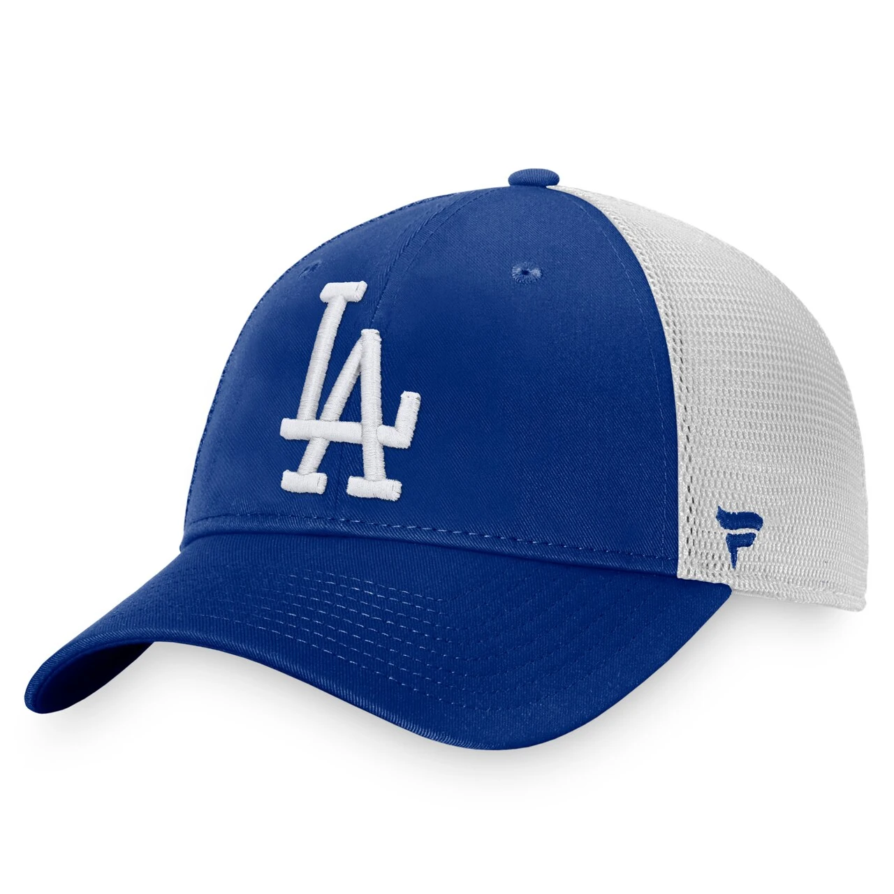 Men's Los Angeles Dodgers Fanatics Branded Royal/White Cooperstown Collection Core Trucker Snapback Hat 3 Men's Los Angeles Dodgers Fanatics Branded Royal/White Cooperstown Collection Core Trucker Snapback Hat