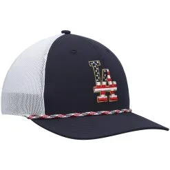 Men's Los Angeles Dodgers '47 Navy/White Flag Fill Trucker Snapback Hat -San Diego Padres Caps Sales white los angeles dodgers flag fill trucker snapback hat pi4569000 altimages ff 4569695 a5bcd43aa4e61de2b382alt3 full