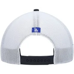 Men's Los Angeles Dodgers '47 Navy/White Flag Fill Trucker Snapback Hat -San Diego Padres Caps Sales white los angeles dodgers flag fill trucker snapback hat pi4569000 altimages ff 4569695 a5bcd43aa4e61de2b382alt4 full