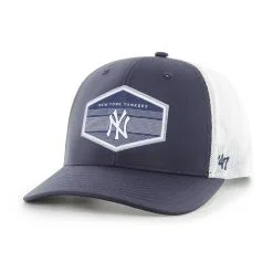 Men's New York Yankees '47 Navy/White Burgess Trucker Snapback Hat