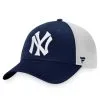 Men's New York Yankees Fanatics Branded Navy/White Cooperstown Collection Core Trucker Snapback Hat