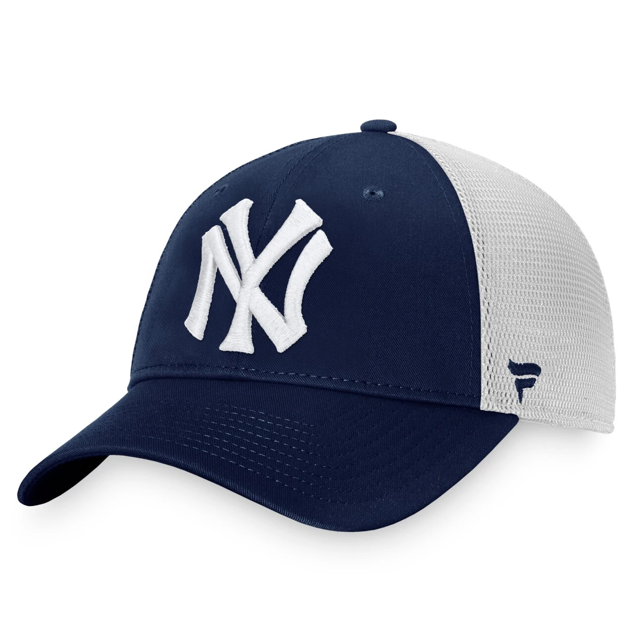 Men's New York Yankees Fanatics Branded Navy/White Cooperstown Collection Core Trucker Snapback Hat 3 Men's New York Yankees Fanatics Branded Navy/White Cooperstown Collection Core Trucker Snapback Hat