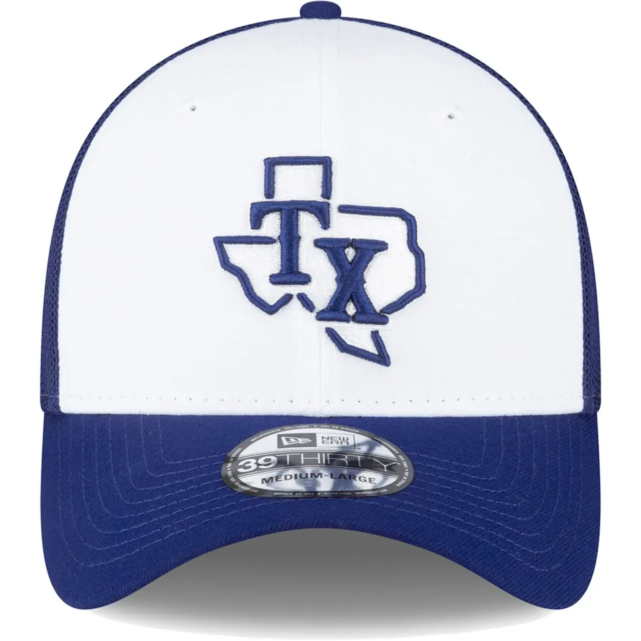 Men's Texas Rangers New Era Royal/White 2023 On-Field Batting Practice 39THIRTY Flex Hat 4 Men's Texas Rangers New Era Royal/White 2023 On-Field Batting Practice 39THIRTY Flex Hat - Image 2