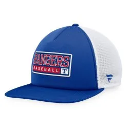 Men's Texas Rangers Majestic Royal/White Foam Trucker Snapback Hat