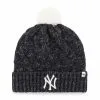 Women's New York Yankees '47 Navy Knit Cuffed Hat With Pom -San Diego Padres Caps Sales womens 47 navy new york yankees knit cuffed hat with pom pi4252000 ff 4252067 2aee7d0d035323cafdef full