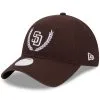 Women's San Diego Padres New Era Brown Leaves 9TWENTY Adjustable Hat