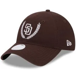 Women's San Diego Padres New Era Brown Leaves 9TWENTY Adjustable Hat