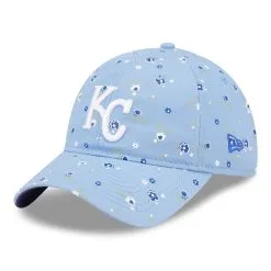 Women's Kansas City Royals New Era Light Blue Floral 9TWENTY Adjustable Hat